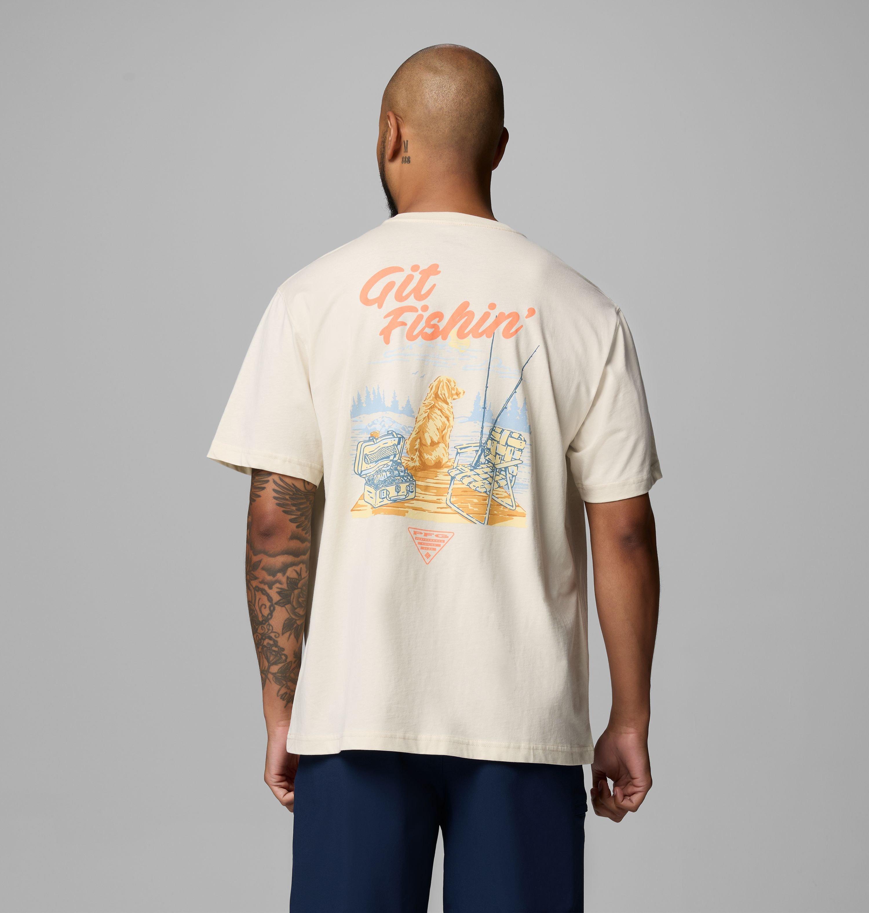 Columbia Men's Waldo Dog PFG Short Sleeve T-Shirt by COLUMBIA