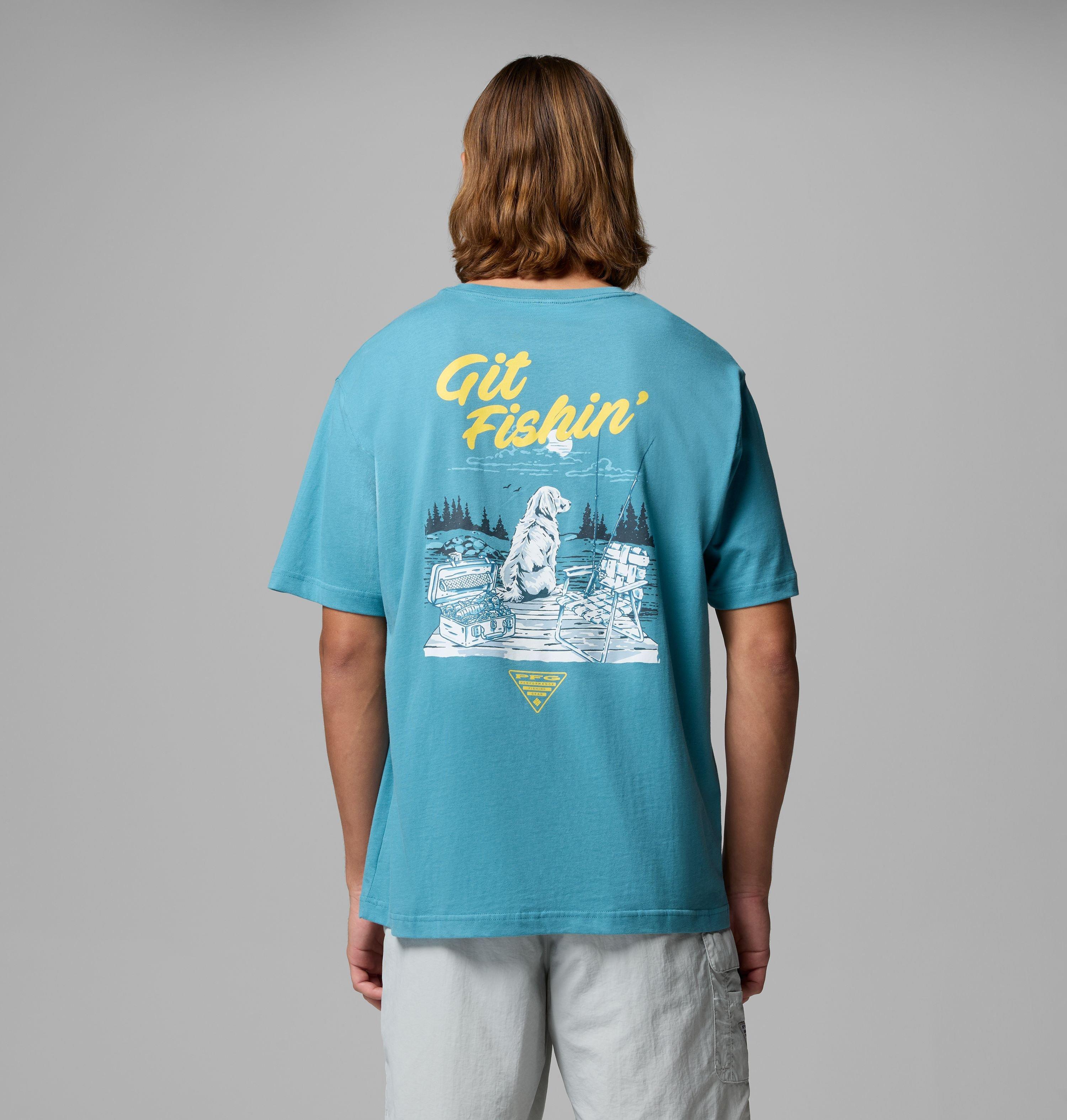Columbia Men's Waldo Dog PFG Short Sleeve T-Shirt by COLUMBIA