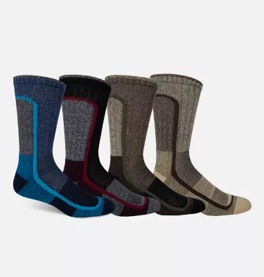 Columbia Moisture Control Color Block Crew Socks - 4 Pack by COLUMBIA Columbia Moisture Control Color Block Crew Socks - 4 Pack by COLUMBIA