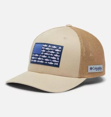 Columbia PFG Fish Flag Mesh Ball Cap by COLUMBIA