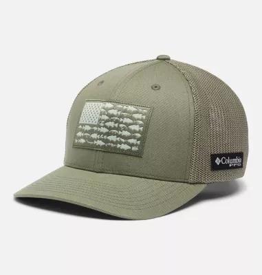 Columbia PFG Fish Flag Mesh Ball Cap by COLUMBIA