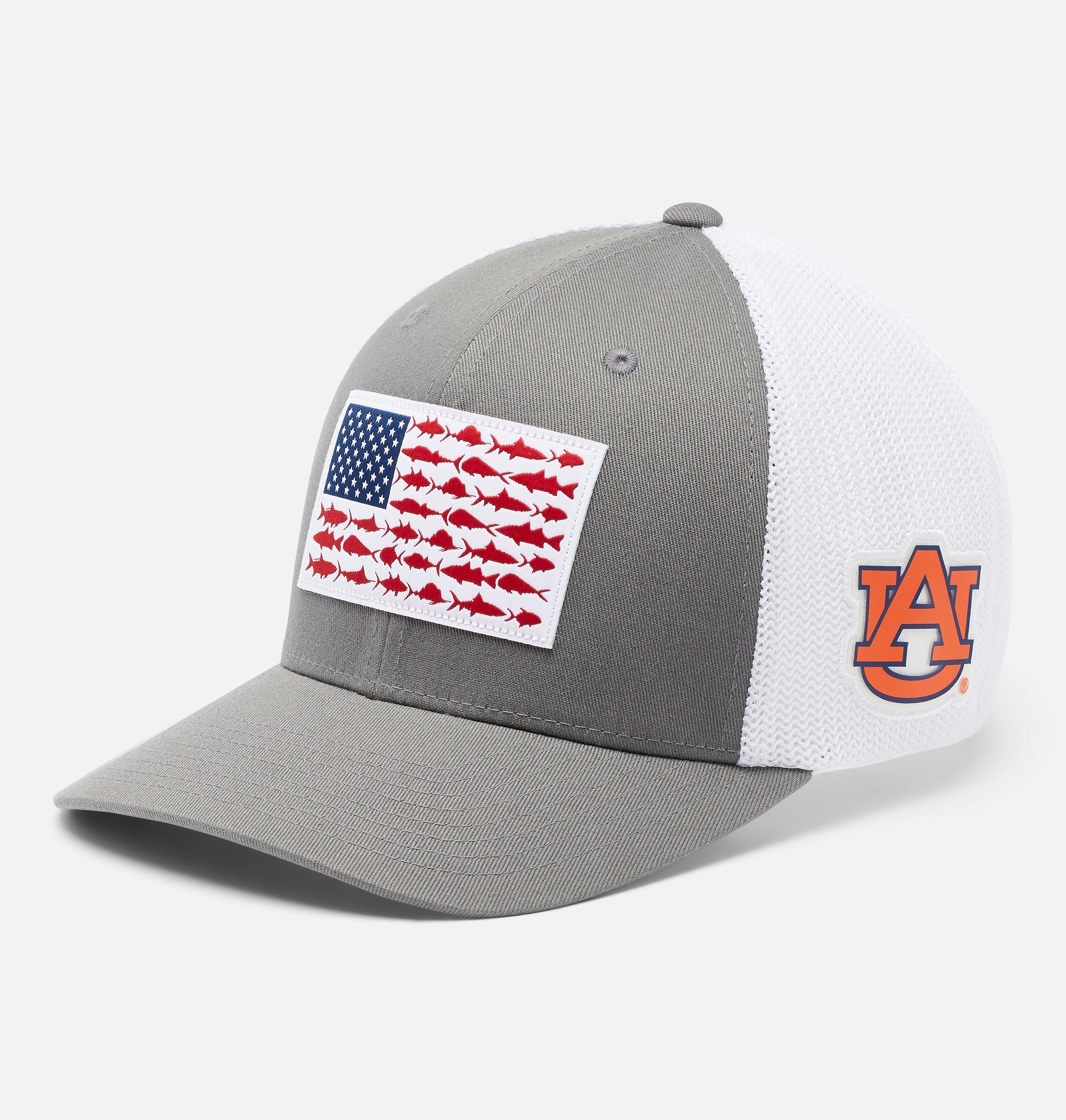 Columbia PFG Mesh Fish Flag Ball Cap - Auburn by COLUMBIA