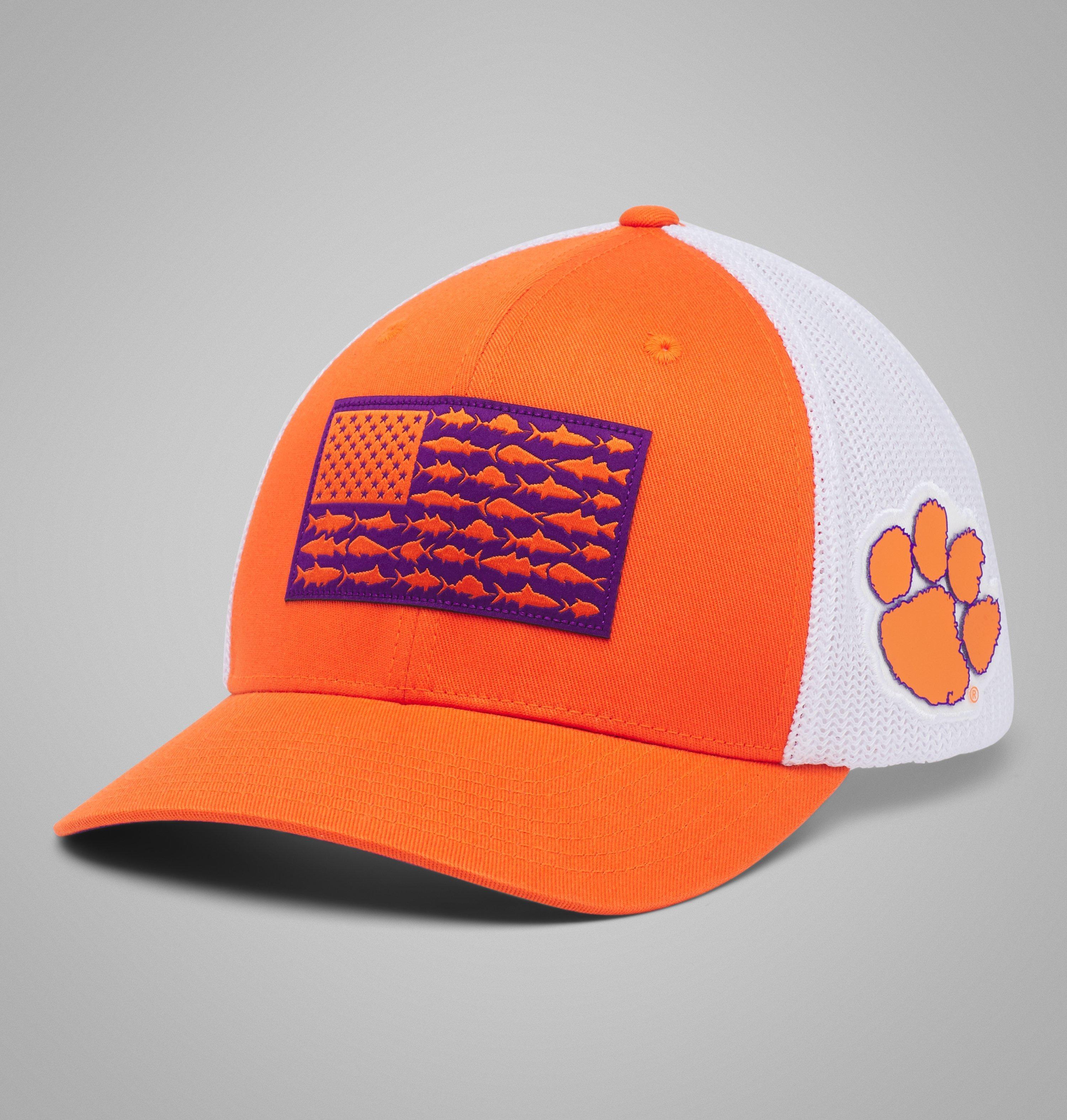 Columbia PFG Mesh Fish Flag Ball Cap - Clemson by COLUMBIA