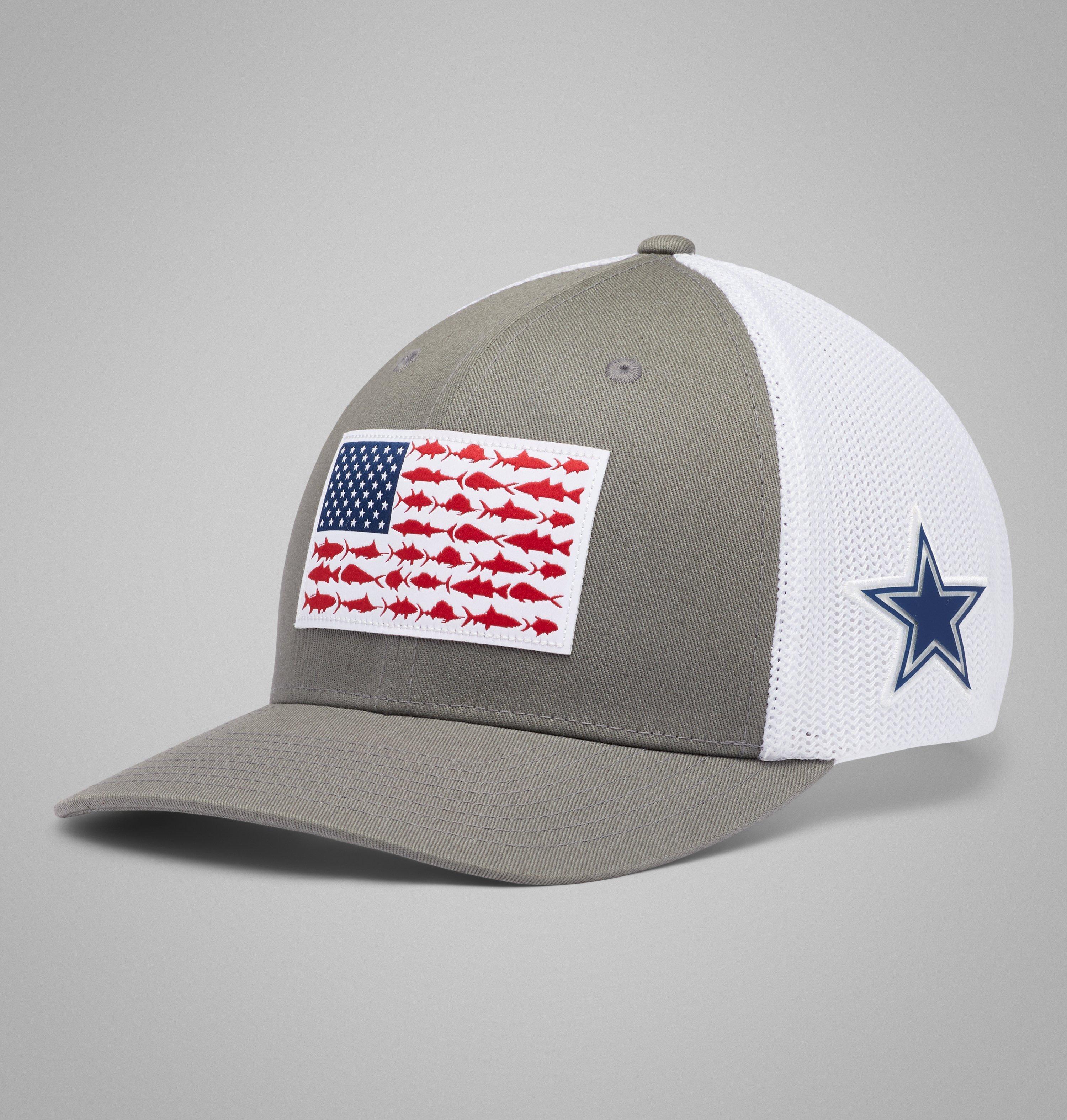 Columbia PFG Mesh Fish Flag Ball Cap - Dallas by COLUMBIA