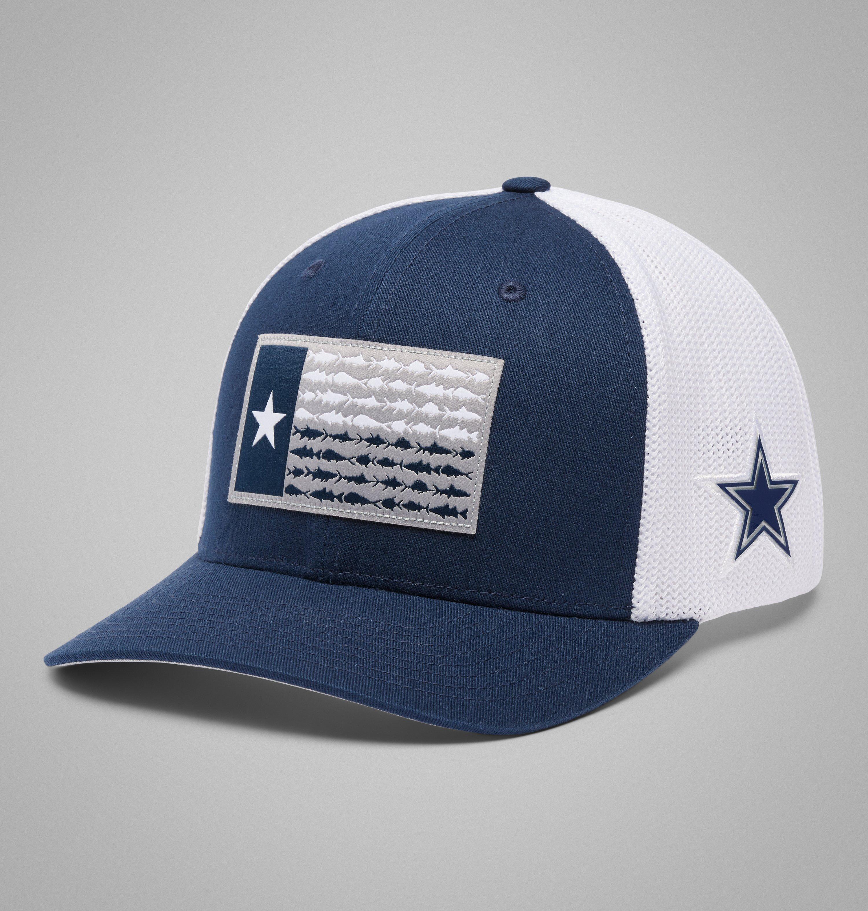 Columbia PFG Mesh Fish Flag Ball Cap - Dallas by COLUMBIA