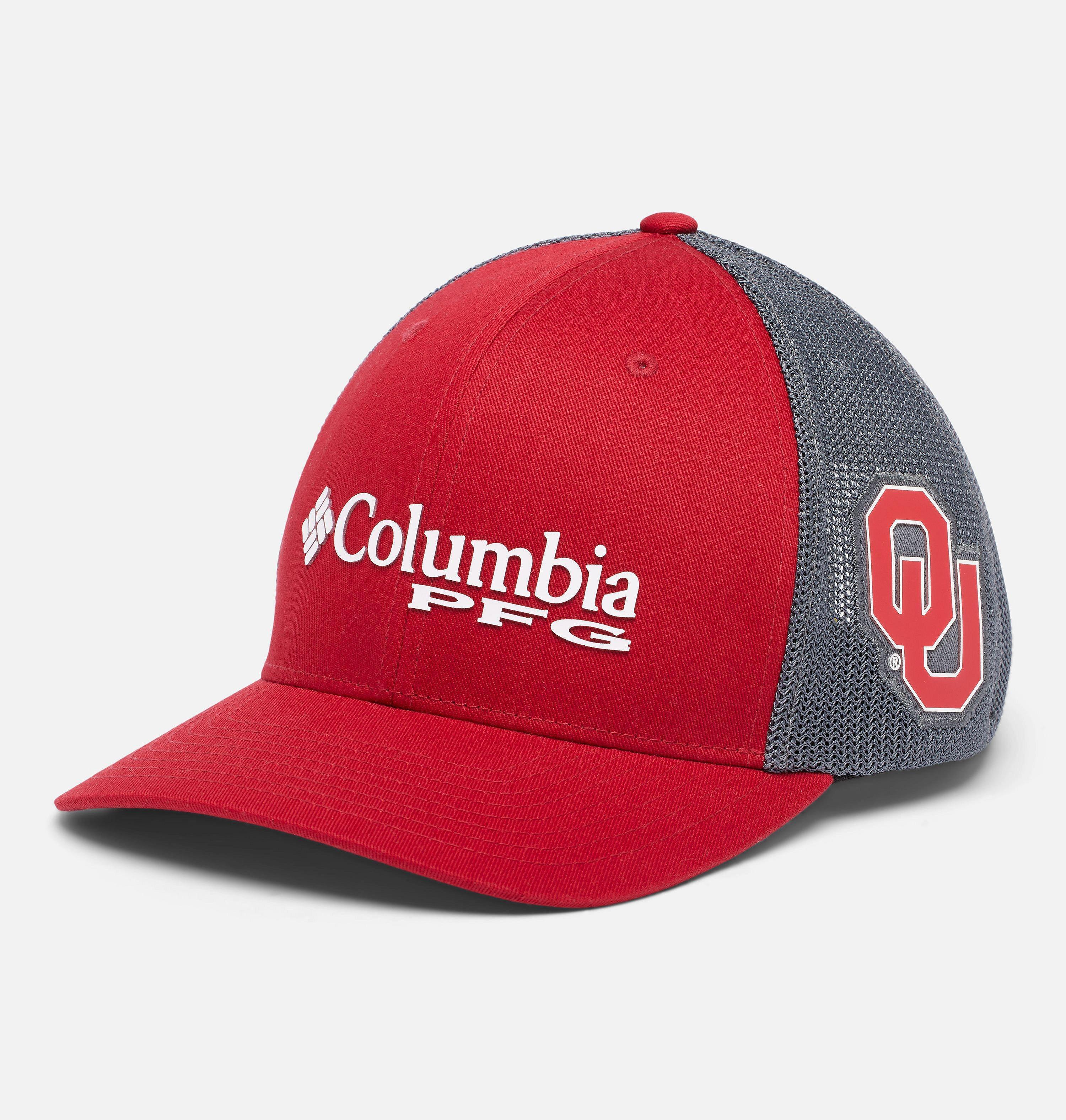 Columbia PFG Mesh Snap Back Ball Cap - Oklahoma by COLUMBIA