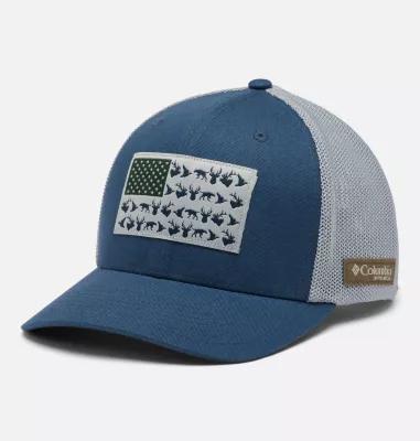 Columbia PHG Game Flag Mesh Ball Cap by COLUMBIA