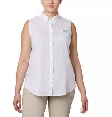Columbia Women s PFG Tamiami Sleeveless Shirt - Plus Size by COLUMBIA