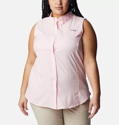 Columbia Women s PFG Tamiami Sleeveless Shirt - Plus Size by COLUMBIA
