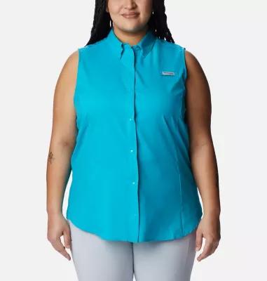 Columbia Women s PFG Tamiami Sleeveless Shirt - Plus Size by COLUMBIA