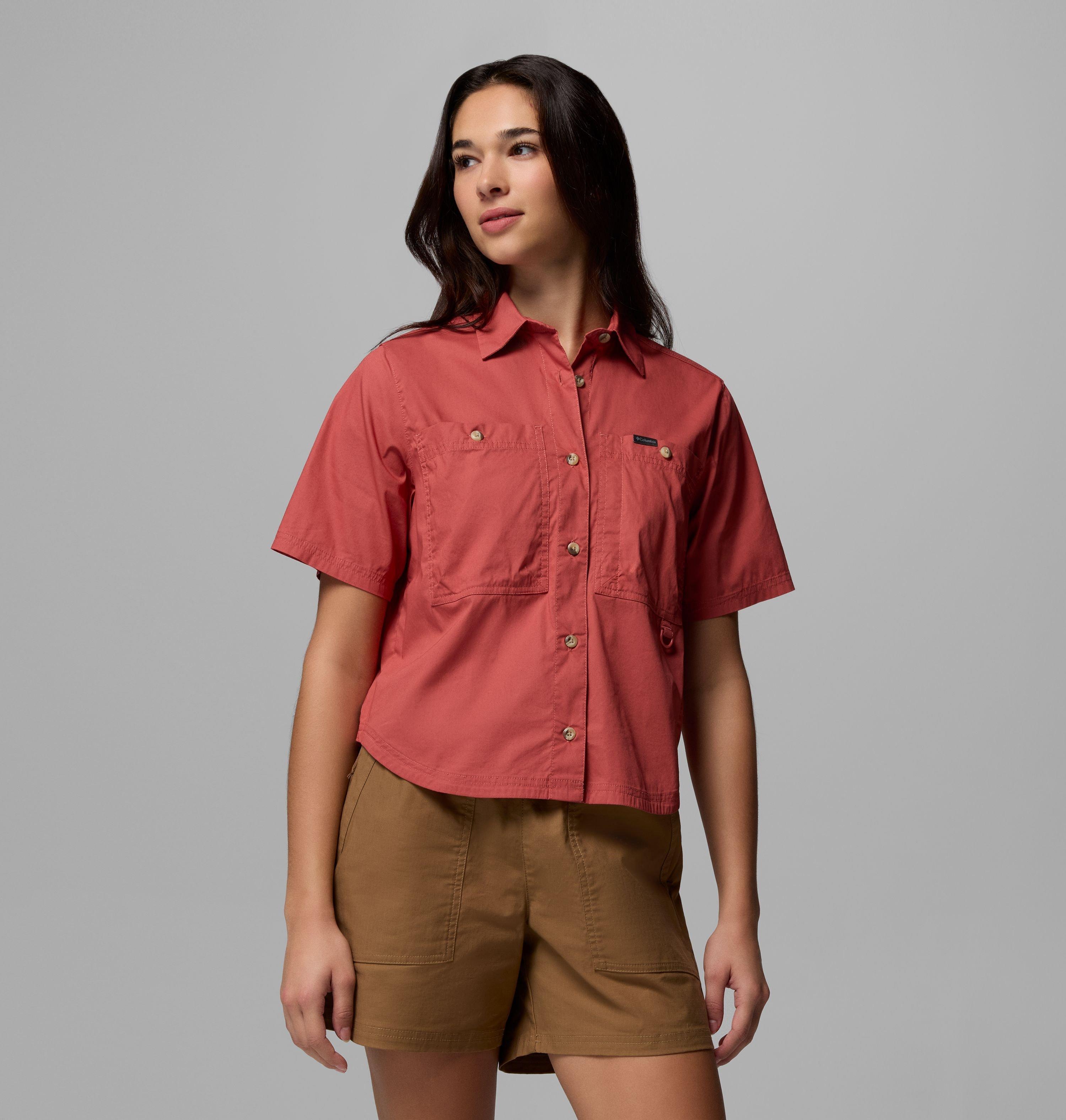 Columbia Women's Brea Falls Woven Short Sleeve Shirt by COLUMBIA