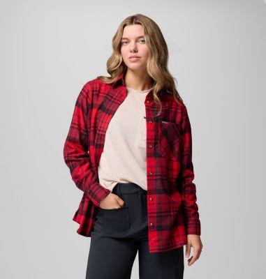 Columbia Women's Calico Basin Flannel Long Sleeve Shirt by COLUMBIA Columbia Women's Calico Basin Flannel Long Sleeve Shirt by COLUMBIA