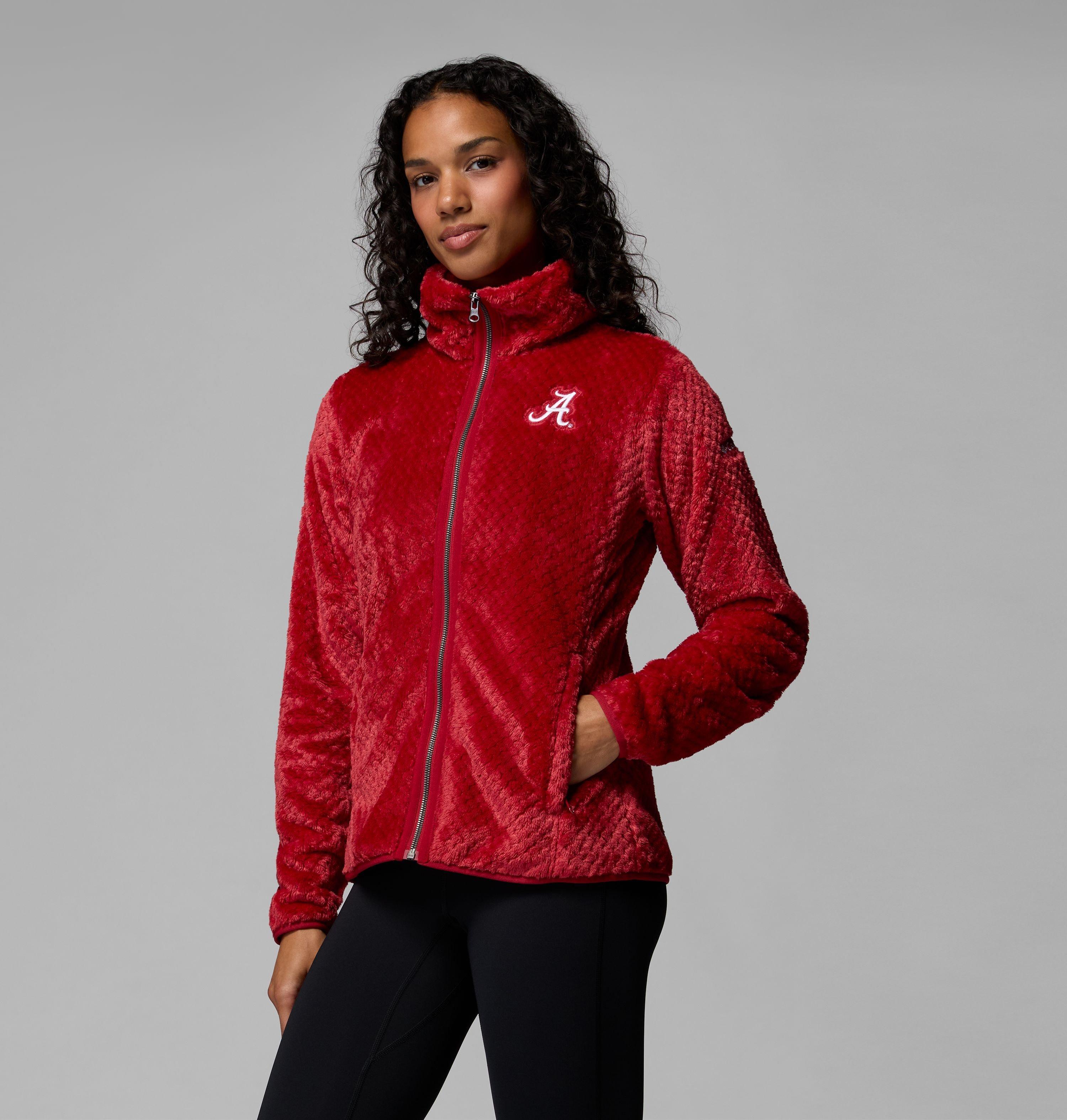 Columbia Women's Collegiate Fire Side II Sherpa Full Zip Fleece - Alabama by COLUMBIA