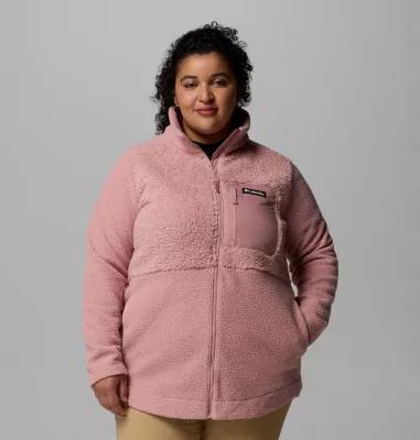 Columbia Women's Columbia Lodge Sherpa Full Zip Fleece Jacket - Plus Size by COLUMBIA