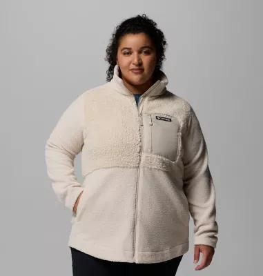 Columbia Women's Columbia Lodge Sherpa Full Zip Fleece Jacket - Plus Size by COLUMBIA