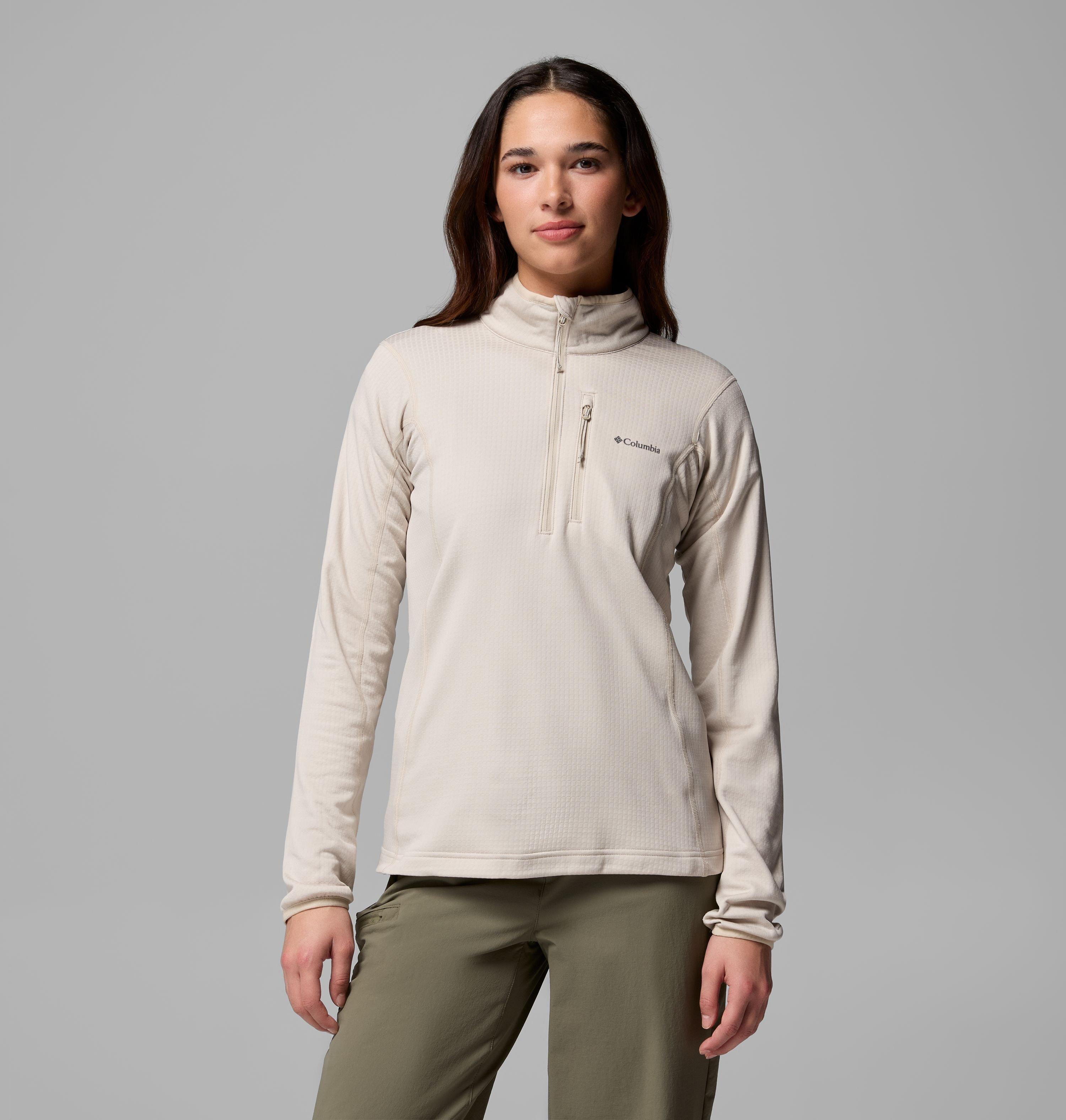Columbia Women's Essential Hike Grid Fleece Half Zip Jacket by COLUMBIA