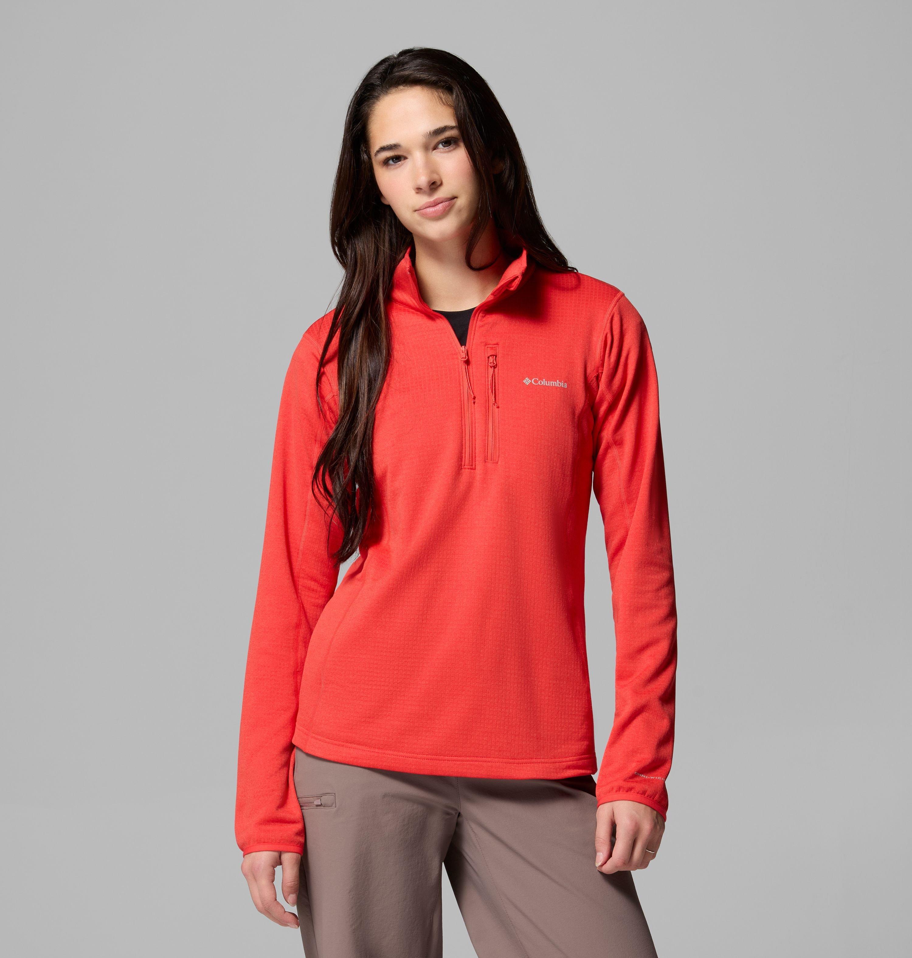 Columbia Women's Essential Hike Grid Fleece Half Zip Jacket by COLUMBIA