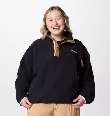 Columbia Women's Helvetia II Cropped Half Snap Fleece Pullover - Plus Size by COLUMBIA