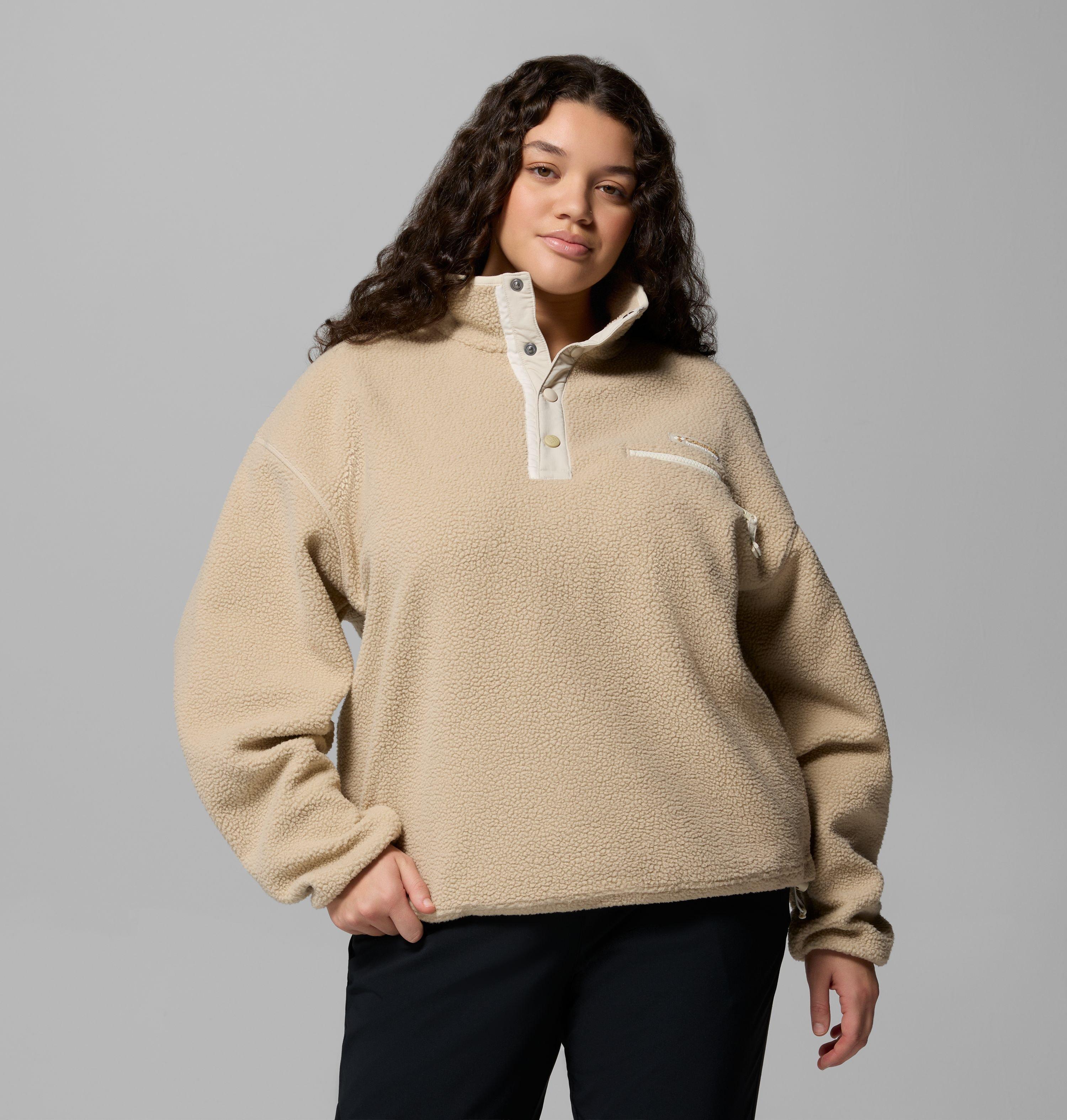 Columbia Women's Helvetia II Cropped Half Snap Fleece Pullover - Plus Size by COLUMBIA