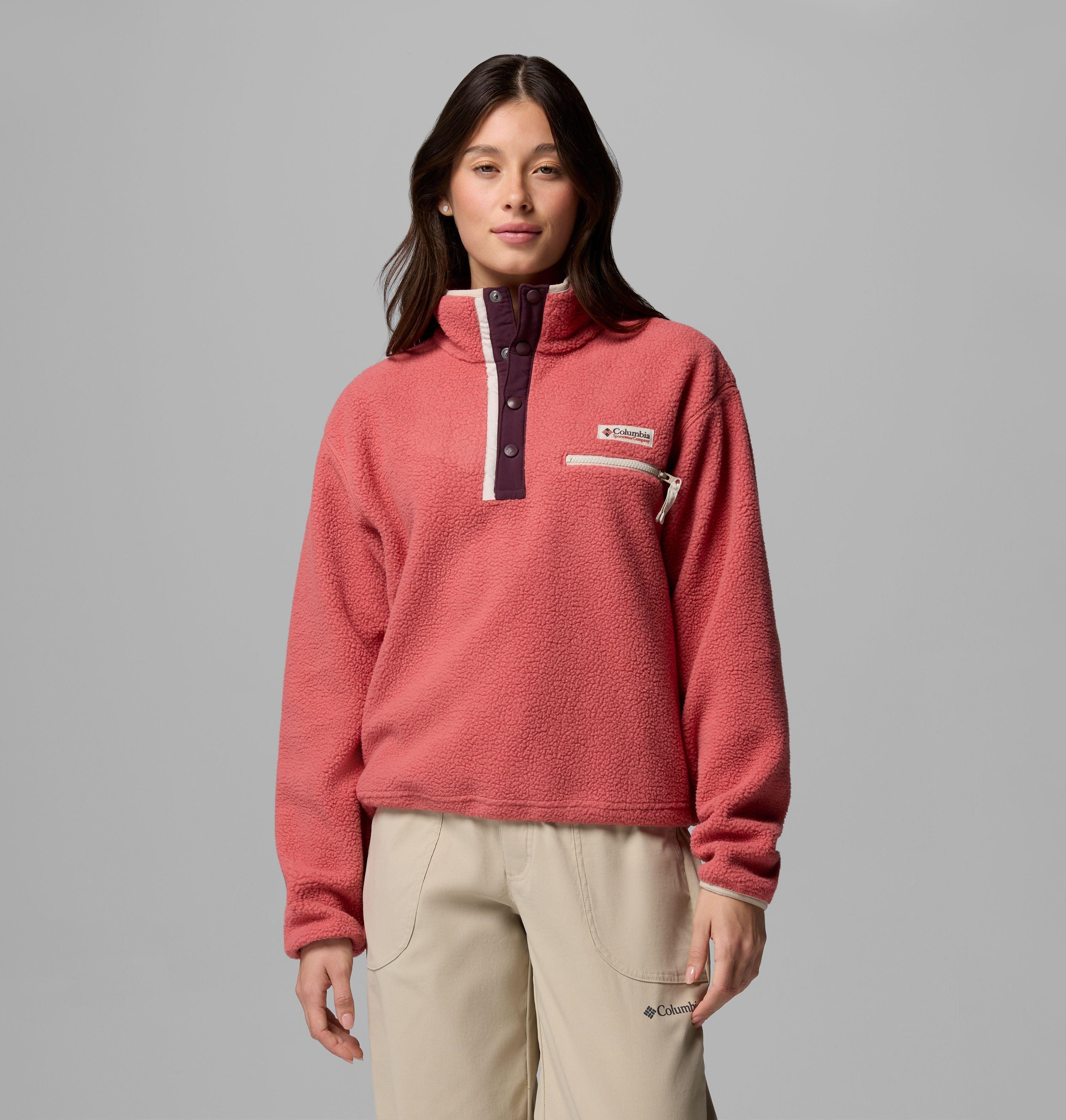 Columbia Women's Helvetia II Cropped Half Snap Fleece Pullover by COLUMBIA