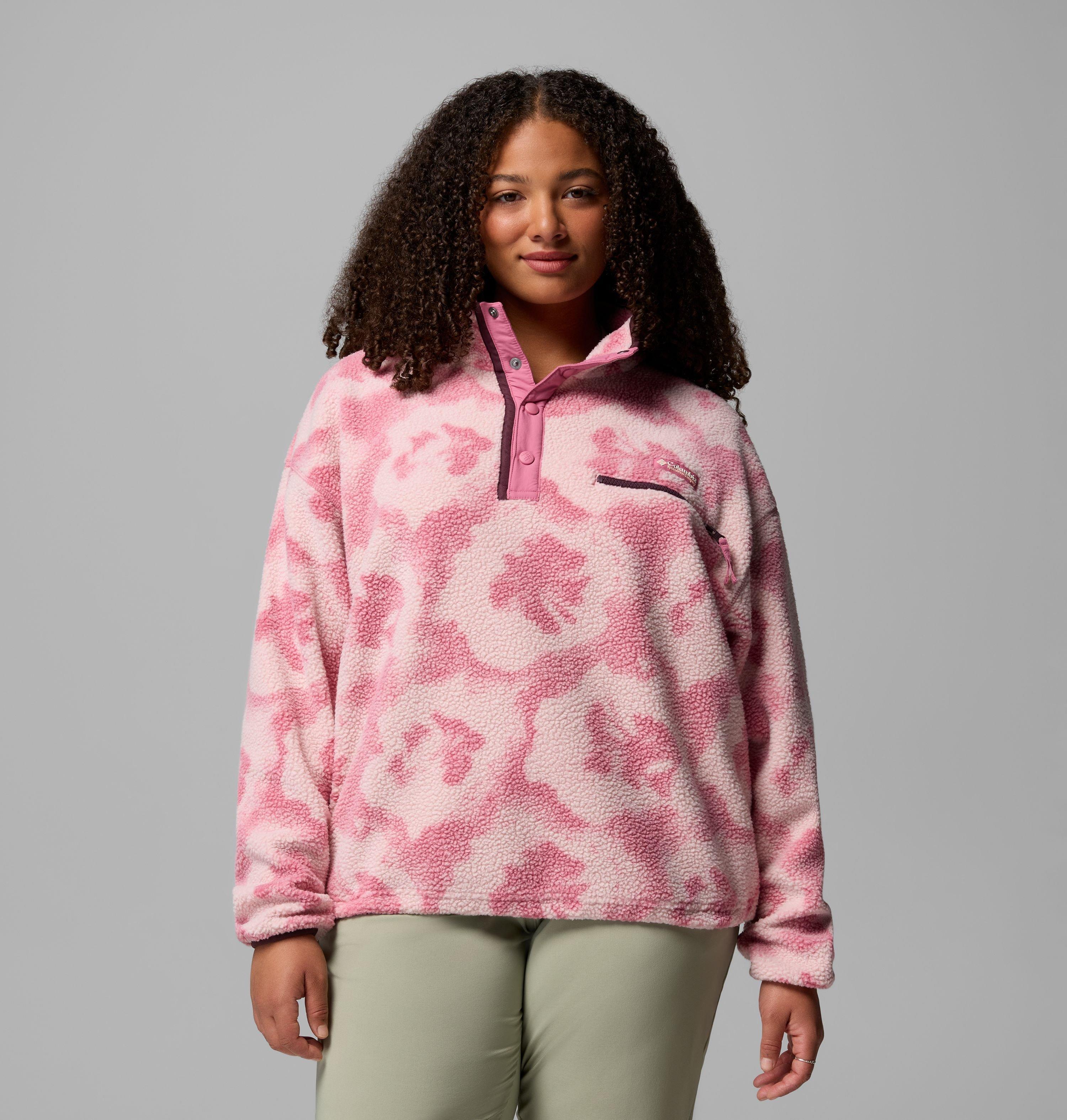 Columbia Women's Helvetia II Printed Cropped Half Snap Fleece Pullover by COLUMBIA