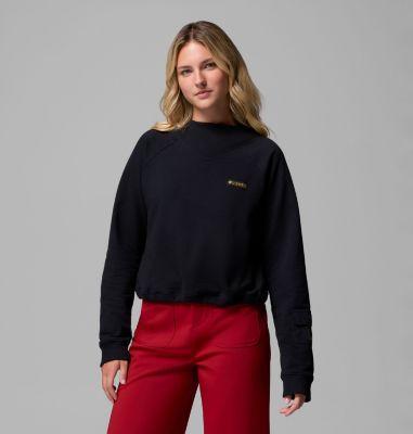 Columbia Women's High Cascades Crop French Terry Long Sleeve Shirt by COLUMBIA