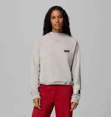 Columbia Women's High Cascades Crop French Terry Long Sleeve Shirt by COLUMBIA