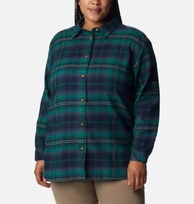 Columbia Women's Holly Hideaway Flannel Shirt - Plus Size by COLUMBIA