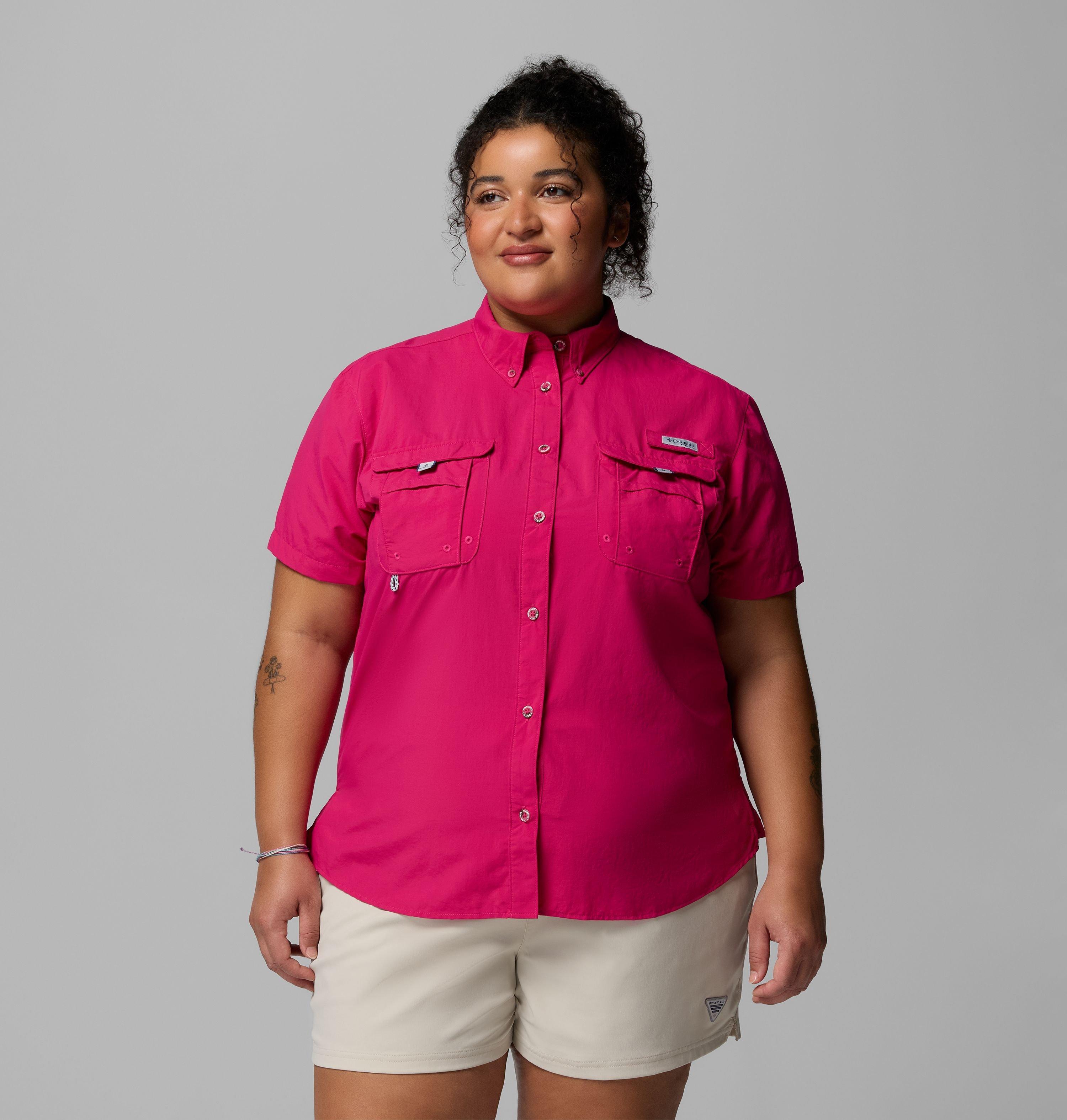 Columbia Women's PFG Bahama Short Sleeve Shirt - Plus Size by COLUMBIA
