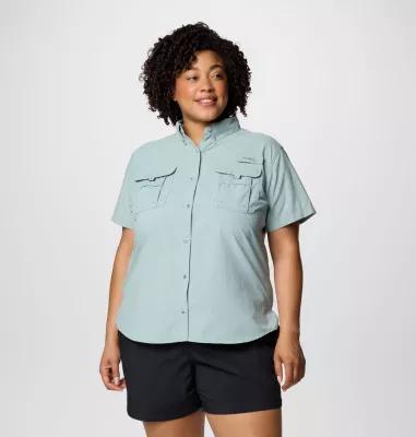 Columbia Women's PFG Bahama Short Sleeve Shirt - Plus Size by COLUMBIA