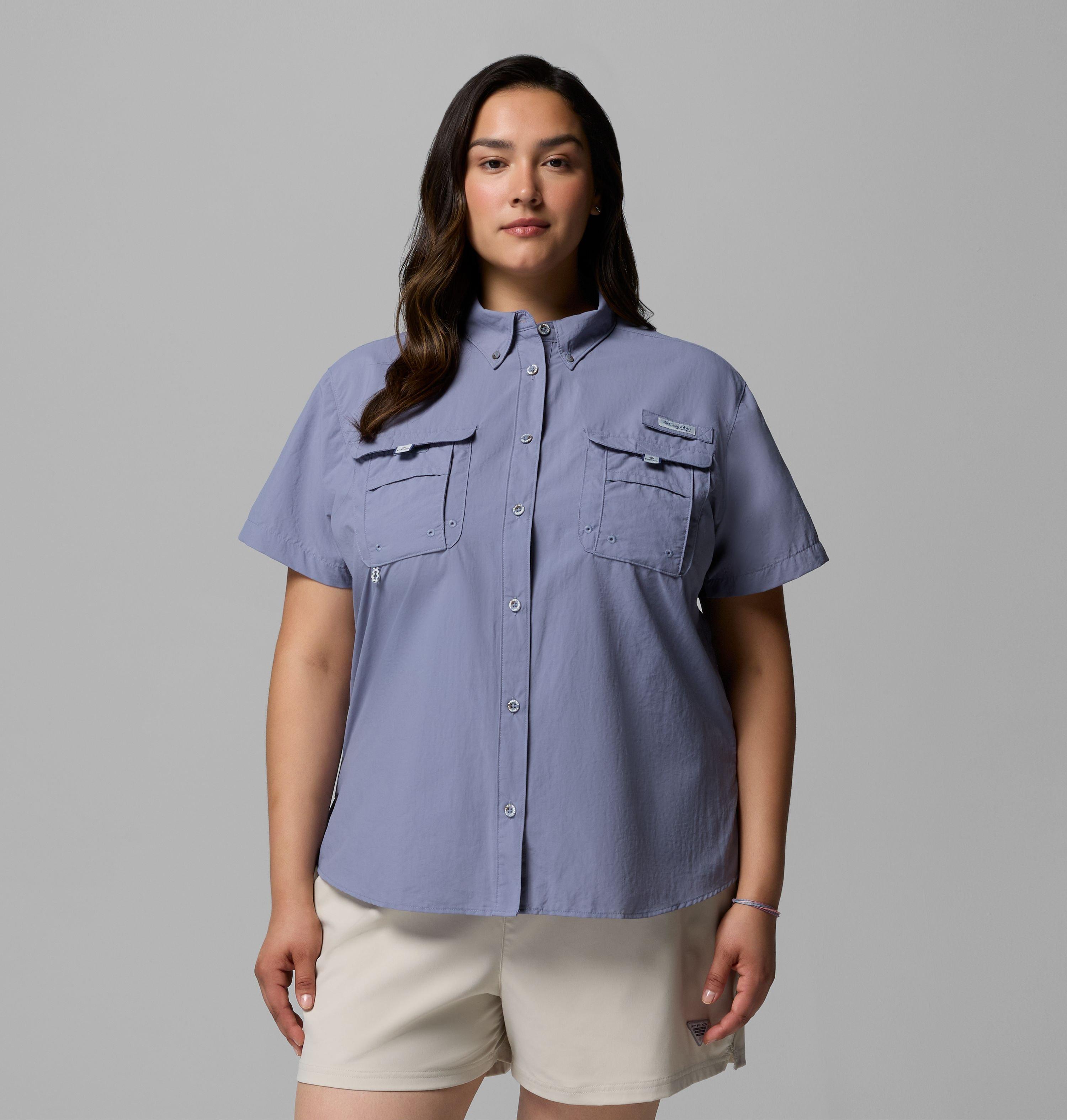 Columbia Women's PFG Bahama Short Sleeve Shirt - Plus Size by COLUMBIA