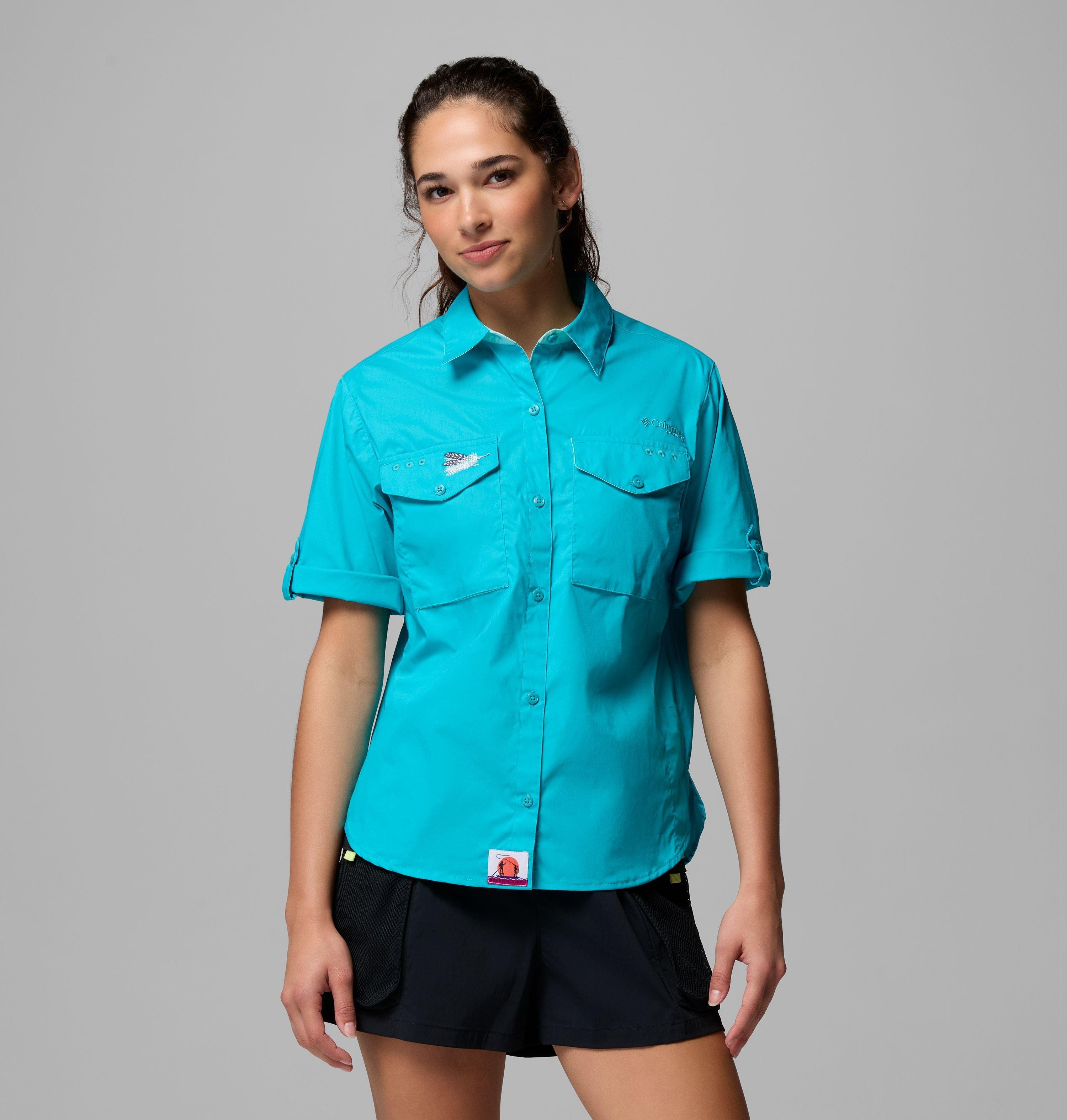 Columbia Women's PFG Bonefish Flats Short Sleeve Shirt by COLUMBIA