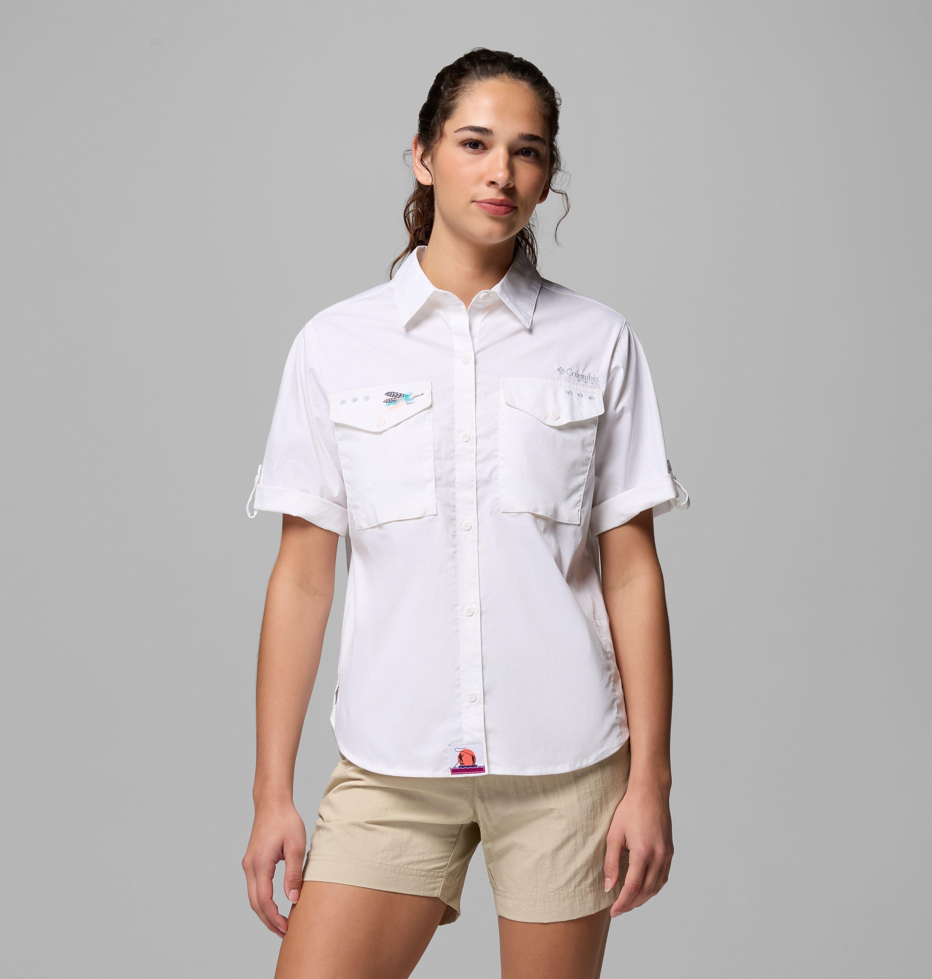 Columbia Women's PFG Bonefish Flats Short Sleeve Shirt by COLUMBIA