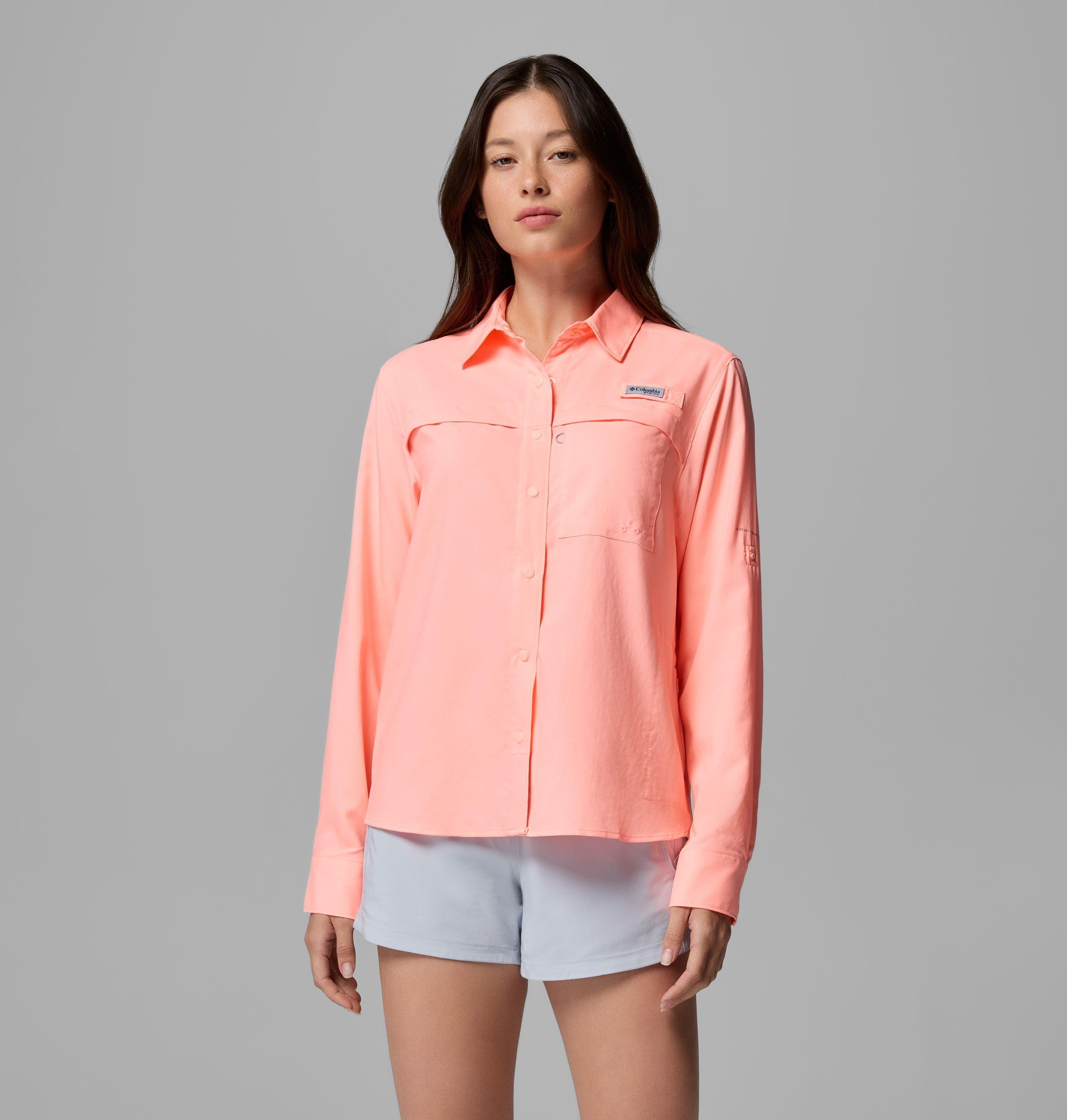 Columbia Women's PFG Castback Woven Long Sleeve Shirt by COLUMBIA