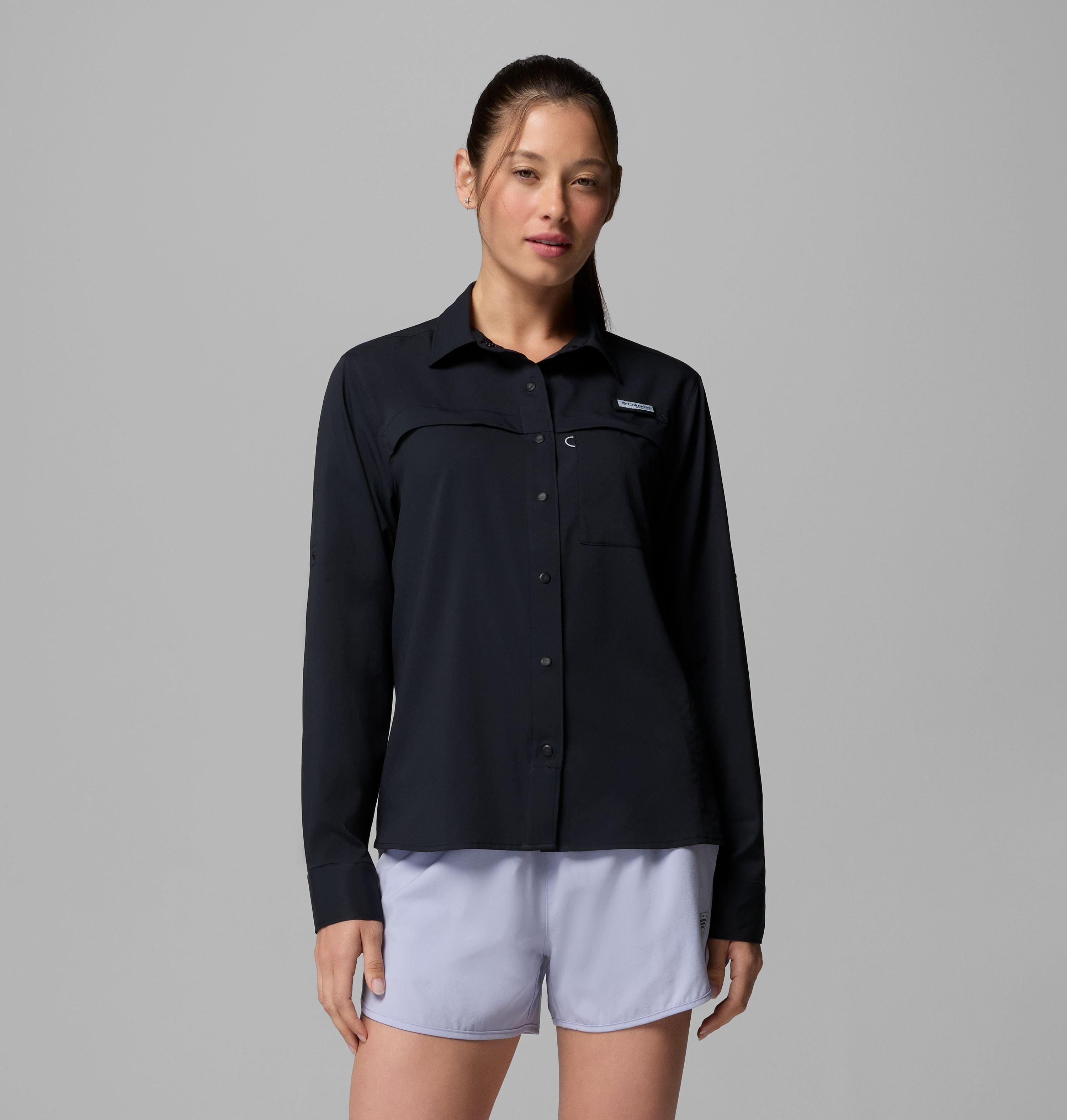 Columbia Women's PFG Castback Woven Long Sleeve Shirt by COLUMBIA