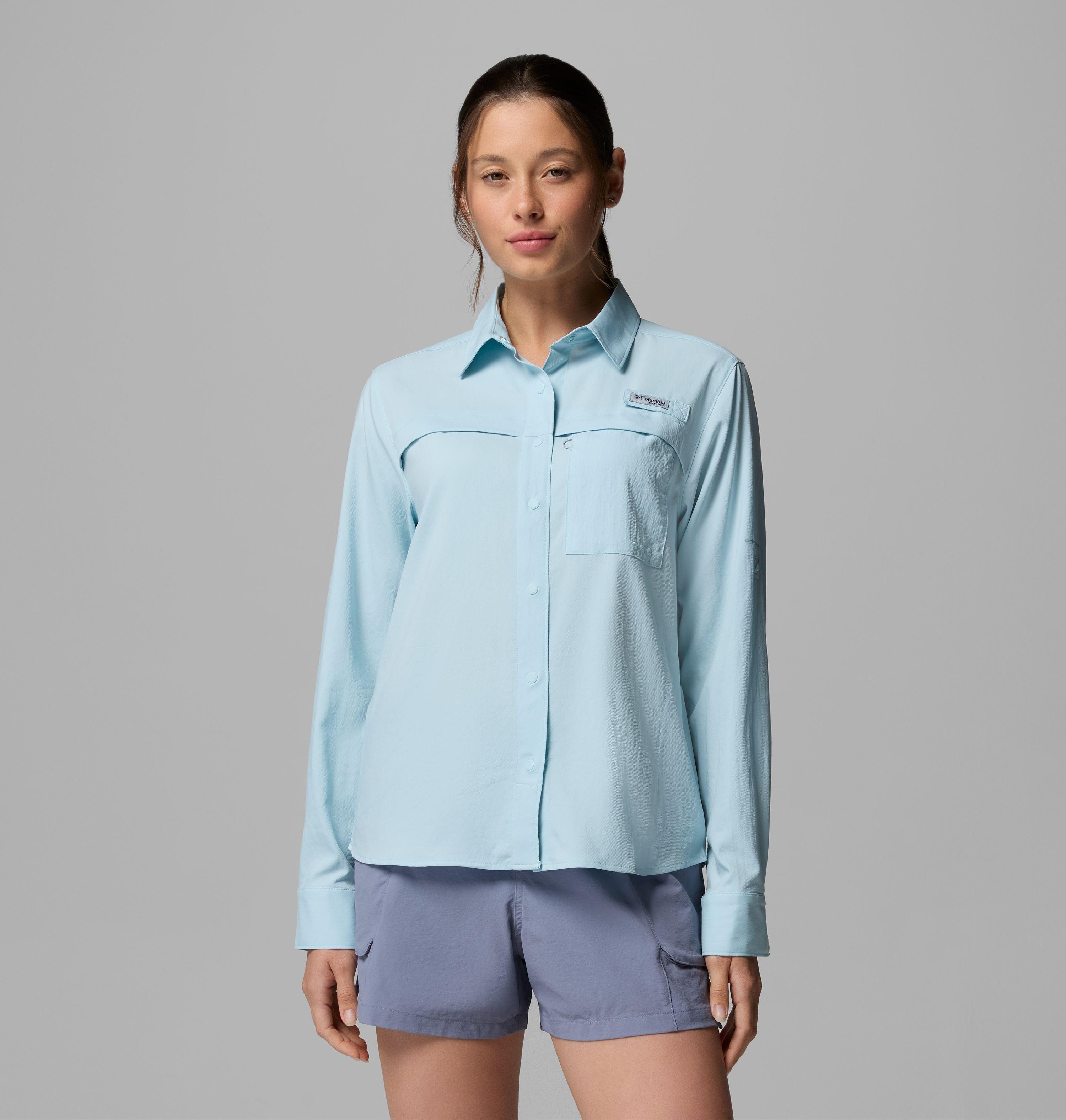Columbia Women's PFG Castback Woven Long Sleeve Shirt by COLUMBIA