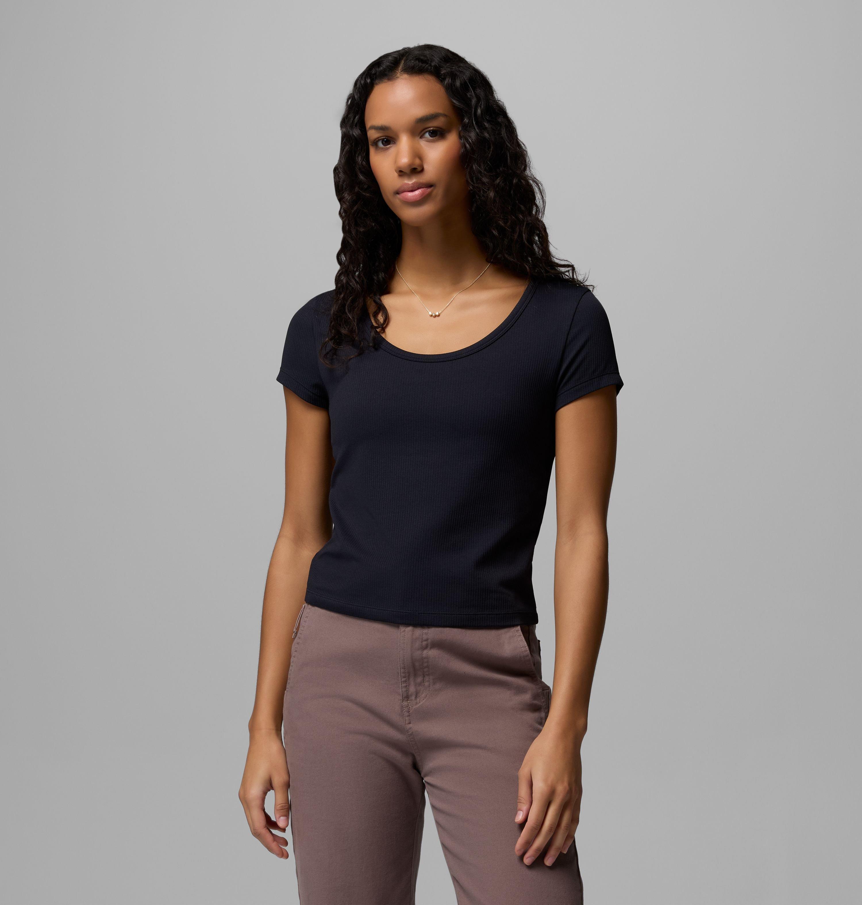 Columbia Women's Pinetown Canyon Rib Short Sleeve T-Shirt by COLUMBIA
