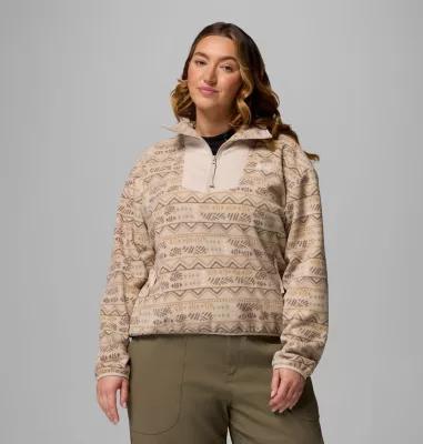 Columbia Women's Sequoia Grove Printed Half Zip Jacket - Plus Size by COLUMBIA