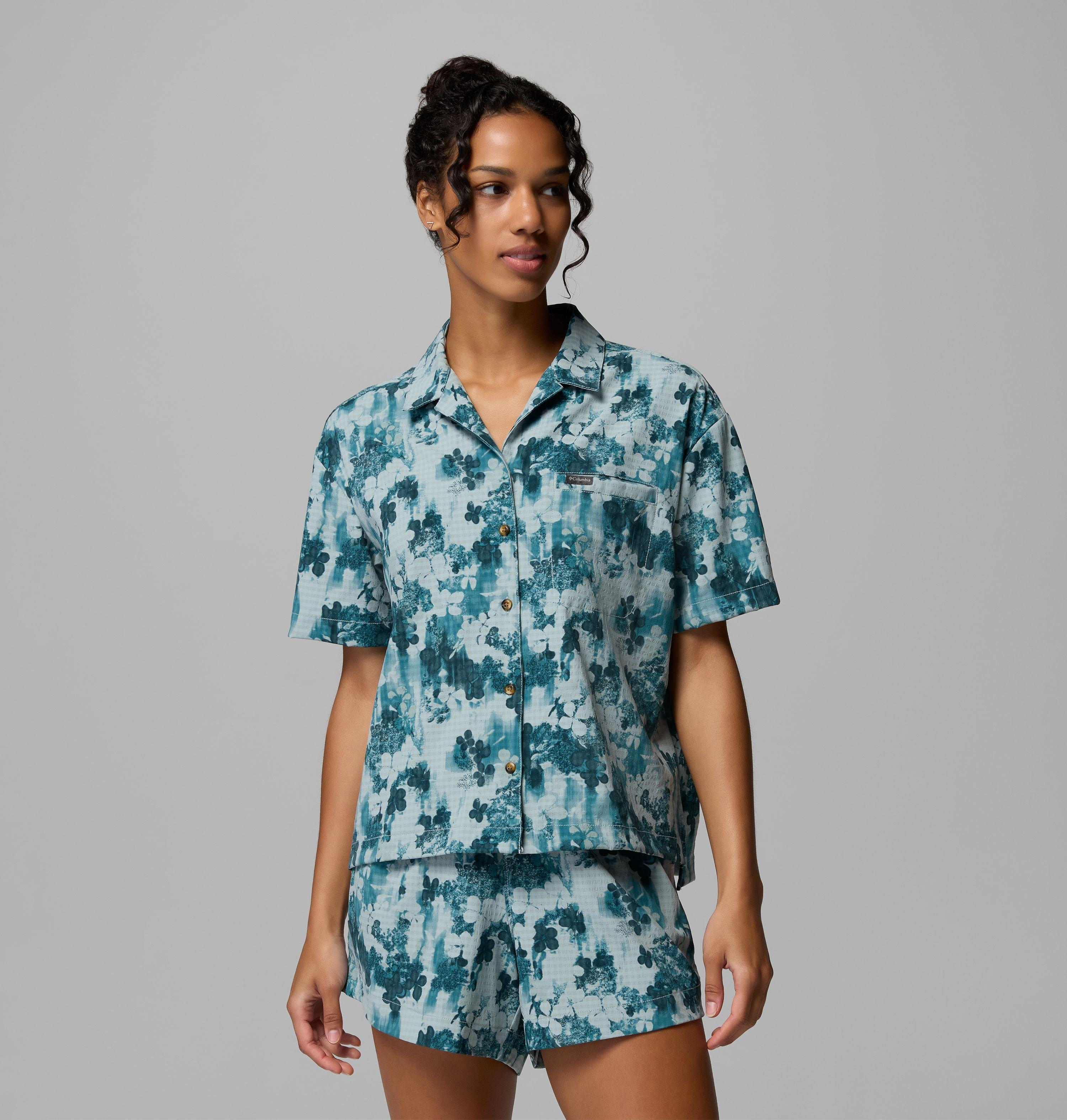 Columbia Women's Sucker for Summer Print Short Sleeve Shirt by COLUMBIA
