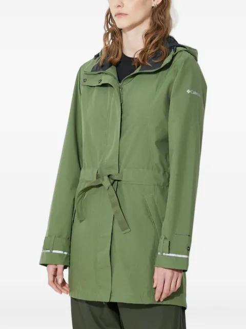 Here and There™ belted hoodied trench coat by COLUMBIA