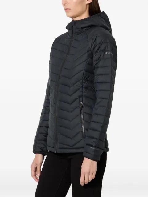 hoodied chevron-quilted puffer jacket by COLUMBIA