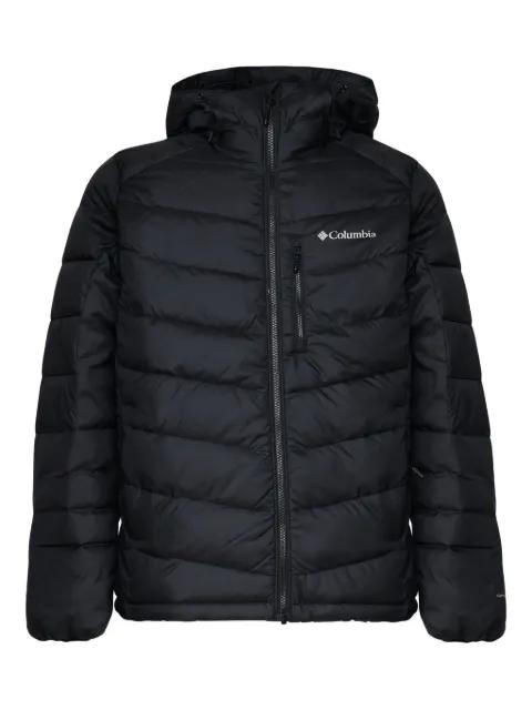 logo-print hoodied padded jacket by COLUMBIA