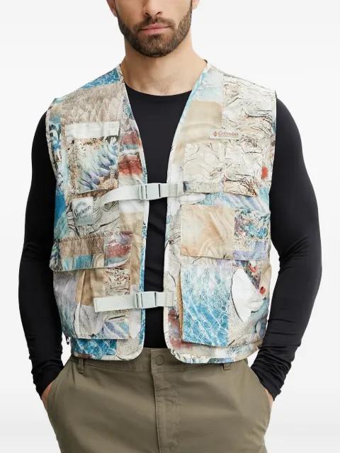 patchwork-print gilet by COLUMBIA