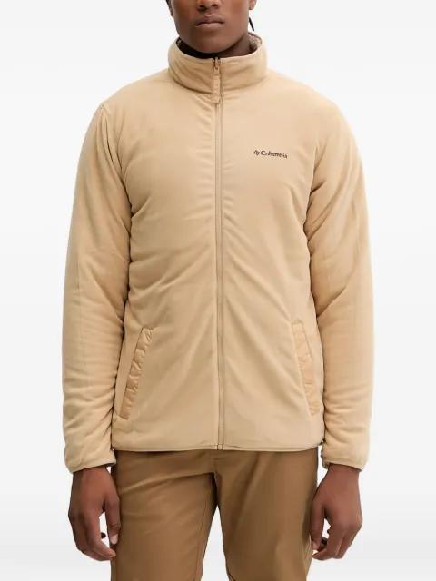 zip-up chest-pocket knitwear by COLUMBIA
