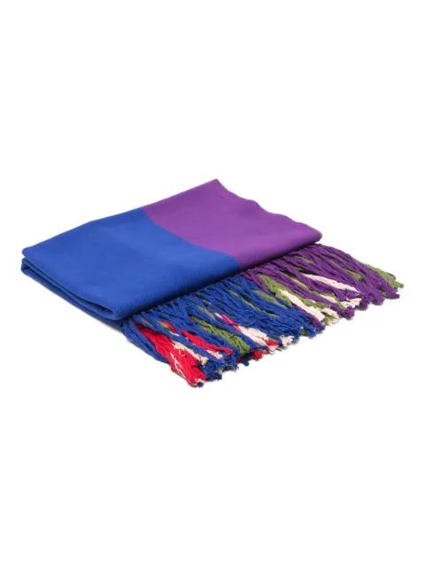 Cristobal two-tone fringed scarf by COLVILLE