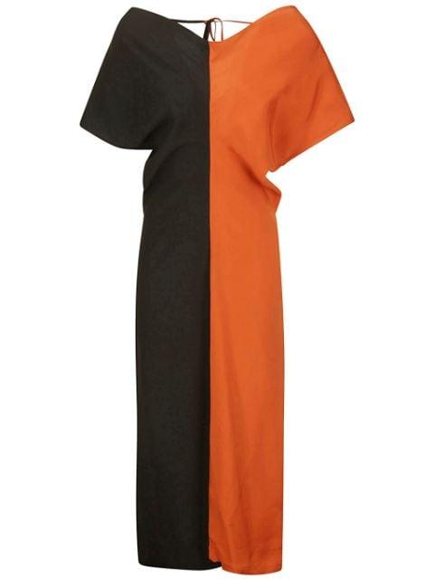 Draped Neck Dress by COLVILLE