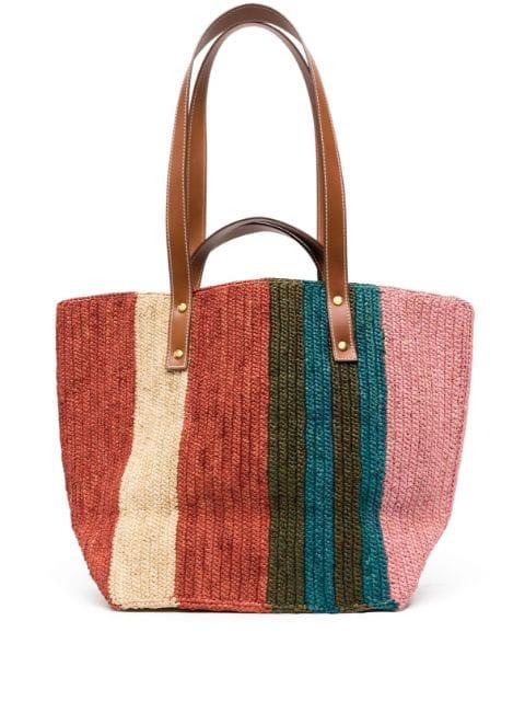 Little Sister raffia tote bag by COLVILLE
