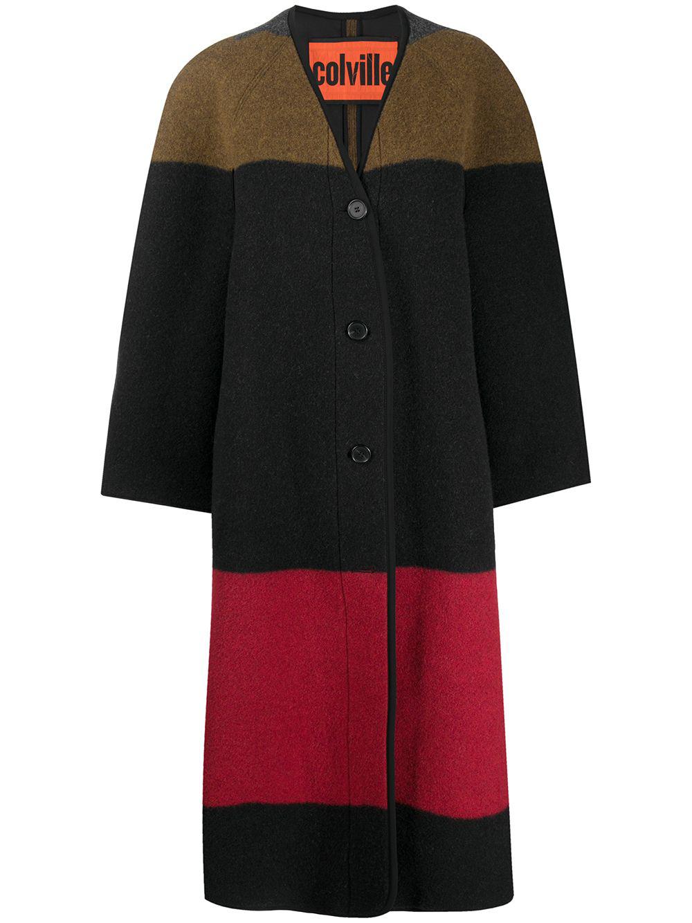 colour-block cardi coat by COLVILLE