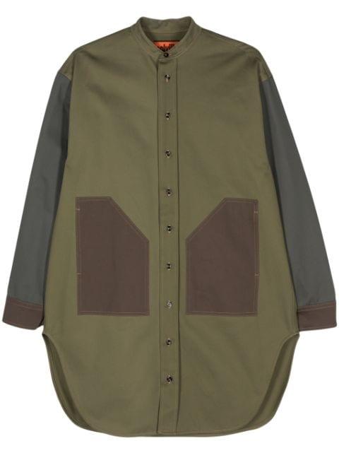 colour-block cotton shirt by COLVILLE