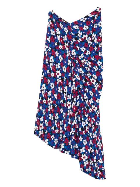 floral-print asymmetric skirt by COLVILLE